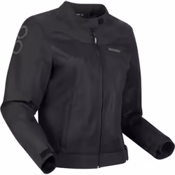 Bering Alias Mesh Veste textile de moto pour femmes, noir, taille 48