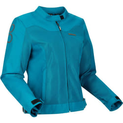 Bering Alias Mesh Veste textile de moto pour femmes, bleu, taille 38