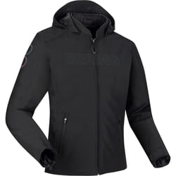 Bering Warwick Veste textile de moto imperméable, noir, taille L pour Hommes