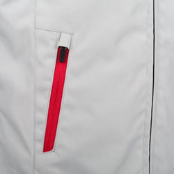 Bering Warwick Veste textile de moto imperméable, gris-rouge, taille 4XL pour Hommes