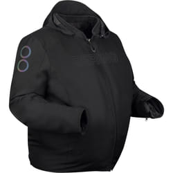 Bering Warwick King Size Veste textile de moto imperméable, noir, taille 3XL pour Hommes