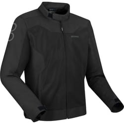 Bering Alias Mesh Blouson textile de moto, noir, taille S pour Hommes