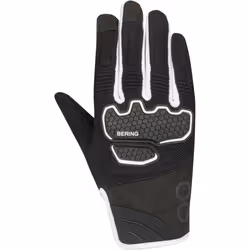 Bering Breeze Mesh Gants de moto pour femmes, noir-blanc, taille S