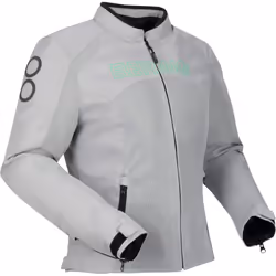 Bering Zao 3in1 imperméable dames moto textile veste, gris-vert, taille 36 pour Femmes