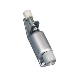 Finish - Groom 180600 Lot de 6 Arrêt fixe de porte Groom acier laqué argent avec tampon caoutchouc - course 22 mm