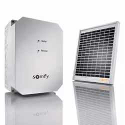 Description générale Le kit d'alimentation solaire Somfy SolarSet est conçu pour motoriser des portails et portes de garage s ...