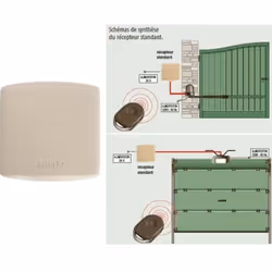 Description générale Le SOMFY RTS PRO 1841022 est un récepteur standard étanche qui permet de contrôler jusqu'à 2 automatisme ...