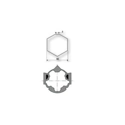 Somfy - Roue pour axe Hexagonal 50 9410309 pour moteurs Ø50mm