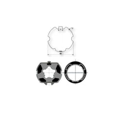 Somfy - Adaptations moteur Axe zf Ø60mm 9420339 - pour Moteur Ø60mm
