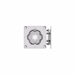 Plaque support à visser Ø50 et 60 de marque Somfy Cette plaque est équipé du support universel avec l'anneau d'arrêt (référen ...