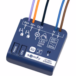 Micro-récepteur d’éclairage avec variation IZYMO TM io Pour allumer ou éteindre un éclairage et moduler son intensité avec un ...