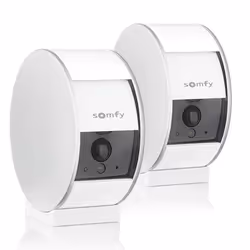 Somfy 1870469, Caméra de sécurité IP, Intérieure, Avec fil &sans fil, CE, RoHS, Blanc, Boîte