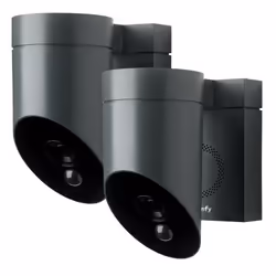 Somfy 1870472, Caméra de sécurité IP, Extérieure, Avec fil &amp;sans fil, CE, RoHS, Mur, Gris