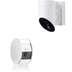 Somfy - 1875252 - 1 caméra intérieure Indoor Camera et 1 extérieure Outdoor Camera blanche Protect