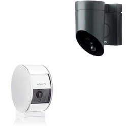 Somfy - 1875253 - 1 caméra intérieure Indoor Camera et 1 extérieure Outdoor Camera grise Protect