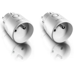 Somfy - 1870869 - 2 prises télécommandées on/off io intérieures connectées type e - Compatible app TaHoma