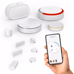 Somfy - 1875255 - Home Alarm Advanced Plus - Alarme maison sans fil connectée avec sirène extérieure et clavier - Module gsm - Compatible avec Amazon