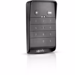 Somfy - 1870916 - Clavier à code 2 touches radio rts - Pour ouvrir un moteur rts de portail et/ou porte de garage avec un code - Sans fil - Etanche