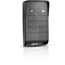 Somfy - 1870916 - Clavier à code 2 touches radio rts - Pour ouvrir un moteur rts de portail et/ou porte de garage avec un code - Sans fil - Etanche