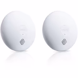 Lot de 2 détecteurs de fumée connectés pour alarmes Somfy Home Alarm et Somfy One + Avec sa sirène de 85dB, il vous avertit p ...