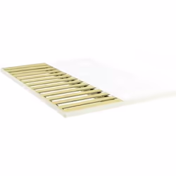 Sommier - BULTEX - Extra-plat 120x190cm - 14 lattes en bois massif - Blanc
