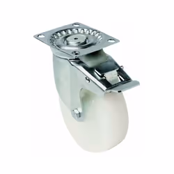Permet une manutention sur sols durs en bon état avec faible effort au démarrage. Roue dure en polypropylène blanc non tachan ...