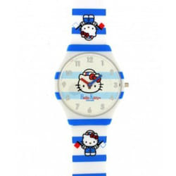 Hello Kitty 4409501 montre Montre bracelet Femelle Quartz Bleu, Blanc