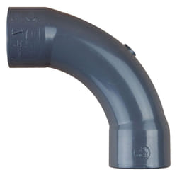 Coude grand rayon pvc pression 90° ff à coller - Ø25 Plasson