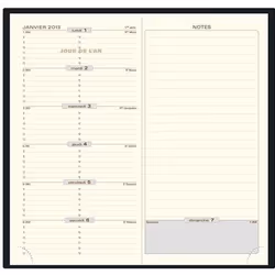 Exacompta - 1 Agenda Semainier Espace 17 Cassan…