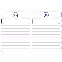 Agenda Scolaire - EXACOMPTA - Forum Linicolor - 12x17 cm - Bleu clair - Souple