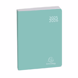 Agenda scolaire EXACOMPTA Soft Harmony vert 2025-2026