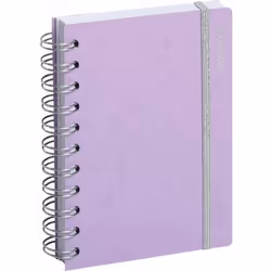 Agenda scolaire - EXACOMPTA - Spirales - Mauve pastel - 10 x 15 cm - Année scolaire 2022/2023