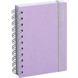 Agenda scolaire - EXACOMPTA - Spirales - Mauve pastel - 10 x 15 cm - Année scolaire 2022/2023