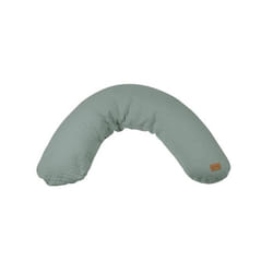 BÉABA - Big Flopsy™ - Coussin de grossesse et dallaitement - Fleur de coton® - 180 cm - Vert Sauge