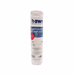 La cartouche filtrante BWT PPB25 est un manchon bobiné en polypropylene compatible avec la plupart des filtres anti-sédiments ...