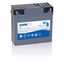 Exide GEL GEL12-19, Gel, 19 Ah, 12 V, 170 A, Moto, Sans entretien