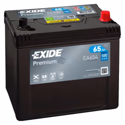 Exide Premium EA654, EFB (Enhanced Flooded Battery), 65 Ah, 12 V, 580 A, Voiture, Sans entretien