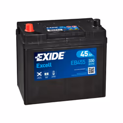 Batterie de démarrage Auto Tension : 12V Capacité 45Ah Intensité de démarrage (CCA EN) : 330A" Technologie CA / CA Compatible ...