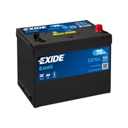 Batterie Exide excell D26 12V 70AH 540A 270X173X222 +d EB704