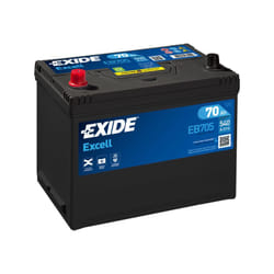 Exide - batterie excell D26 12V 70AH 540A 270X173X222 +g EB705