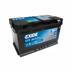 Batterie de marque EXIDE modèle EL800 (type de bac: L4 ) Tension: 12V Intensitée: 720A CCA Capacitée: 80Ah Dimensions: 315x17 ...