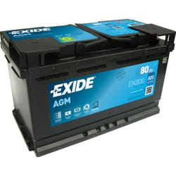 Exide EK800 batterie de véhicule Mat de verre absorbé 80 Ah 12 V 800 A Voiture
