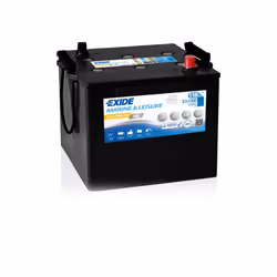 Batterie de marque EXIDE modèle ES1200 Tension: 12V Intensitée: 760A CCA Capacitée: 110Ah Dimensions: 286x269x230mm Polarité: ...
