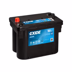 Technologie: AGM Capacité: 50Ah Polarité: + à gauche Poids: 17.5kg " Technologie AGM Compatible Start Stop oui Capacité 50Ah  ...