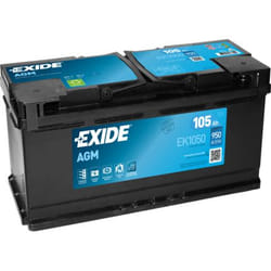 Exide EK1050 batterie de véhicule Mat de verre absorbé 105 Ah 12 V 950 A Voiture