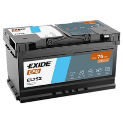 BATTERIE EXIDE EFB LB4 12V 75AH 730A 315X175X175 +D EL752