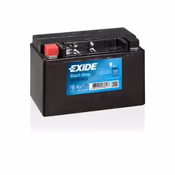 Technologie: AGM Capacité: 9Ah Polarité: + à gauche Poids: 3.1kg" Technologie AGM Compatible Start Stop oui Capacité 9Ah CCA  ...