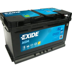 Exide EK820 batterie de véhicule Mat de verre absorbé 82 Ah 12 V 800 A Voiture