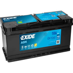 Exide EK1060 batterie de véhicule Mat de verre absorbé 106 Ah 12 V 950 A Voiture