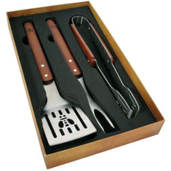 LAGUIOLE Set barbecue 3 ustensiles : Spatule fourchette et pince .